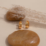 Genna Pleated Hoops