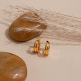 Genna Pleated Hoops