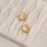 Luca Twisted Hoops