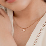 Mini Heart Pendant Necklace (Non-Detachable)