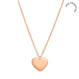 Heart Pendant Necklace (Non-Detachable)