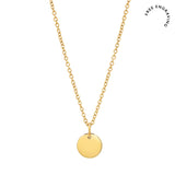Mini Round Pendant Necklace