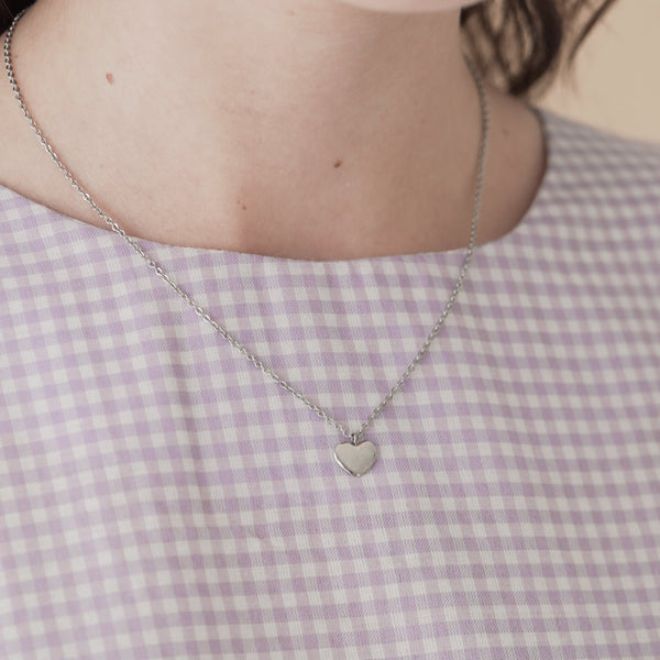 Mini Heart Pendant Necklace (Non-Detachable)