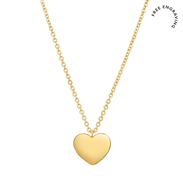 Heart Pendant Necklace (Non-Detachable)